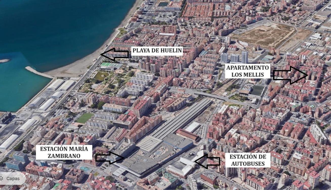 Los Mellis - Maria Zambrano Estacion De Tren & Bus Appartement Málaga